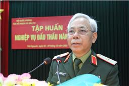 Quân khu tổ chức tập huấn nghiệp vụ đấu thầu